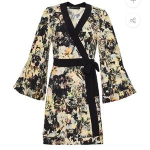 KORI PRINTED WRAP DRESS